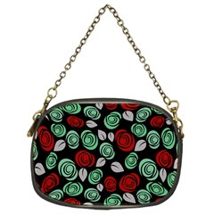 Decorative Floral Pattern Chain Purses (one Side)  by Valentinaart