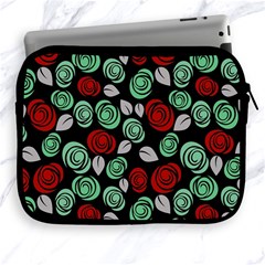 Decorative Floral Pattern Apple Ipad 2/3/4 Zipper Cases by Valentinaart