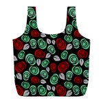 Decorative floral pattern Full Print Recycle Bags (L)  Front