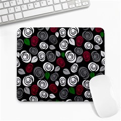 Elegant Roses Design Large Mousepads by Valentinaart