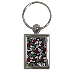 Elegant Roses Design Key Chains (rectangle)  by Valentinaart