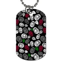 Elegant Roses Design Dog Tag (one Side) by Valentinaart