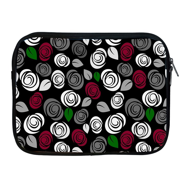 Elegant roses design Apple iPad 2/3/4 Zipper Cases