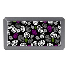 Purple Roses Pattern Memory Card Reader (mini)