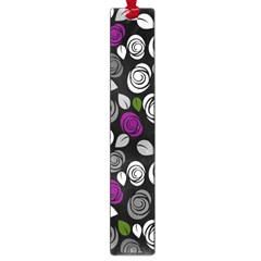 Purple Roses Pattern Large Book Marks by Valentinaart