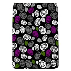 Purple Roses Pattern Flap Covers (l)  by Valentinaart