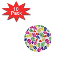 Colorful Roses 1  Mini Buttons (10 Pack) 