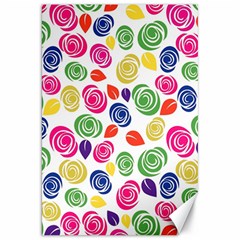 Colorful Roses Canvas 20  X 30  