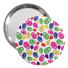 Colorful Roses 3  Handbag Mirrors