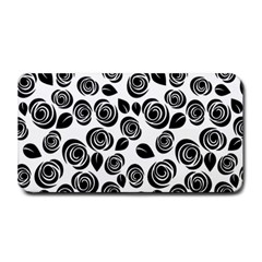 Black Roses Pattern Medium Bar Mats by Valentinaart