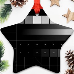 Grayscale Test Pattern Ornament (star) by Nexatart