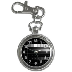 Grayscale Test Pattern Key Chain Watches by Nexatart