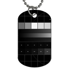 Grayscale Test Pattern Dog Tag (one Side) by Nexatart