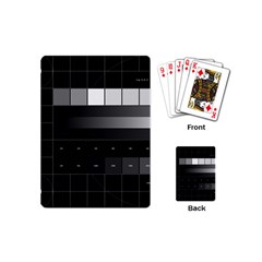 Grayscale Test Pattern Playing Cards (mini)  by Nexatart