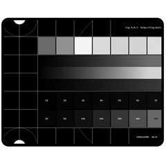 Grayscale Test Pattern Double Sided Fleece Blanket (medium)  by Nexatart