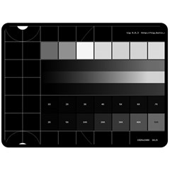 Grayscale Test Pattern Double Sided Fleece Blanket (large)  by Nexatart