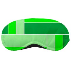 Green Shades Geometric Quad Sleeping Masks by Nexatart