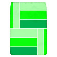 Green Shades Geometric Quad Flap Covers (l)  by Nexatart