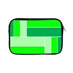 Green Shades Geometric Quad Apple iPad Mini Zipper Cases Front