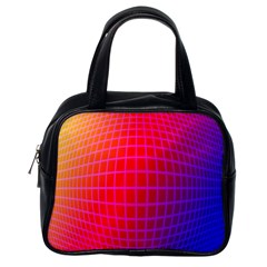 Grid Diamonds Figure Abstract Classic Handbags (one Side) by Nexatart