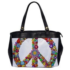 Groovy Flower Clip Art Office Handbags by Nexatart