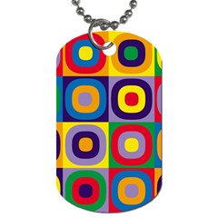 Kandinsky Circles Dog Tag (two Sides)