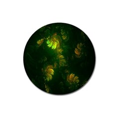 Light Fractal Plants Magnet 3  (round) by Nexatart