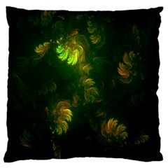 Light Fractal Plants Large Flano Cushion Case (one Side) by Nexatart