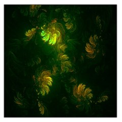 Light Fractal Plants Large Satin Scarf (square)