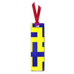 Pattern Blue Yellow Crosses Plus Style Bright Small Book Marks by Nexatart