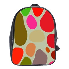 Pattern Design Abstract Shapes School Bags(large)  by Nexatart