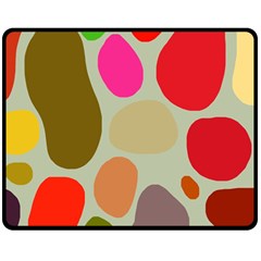 Pattern Design Abstract Shapes Double Sided Fleece Blanket (medium)  by Nexatart