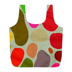 Pattern Design Abstract Shapes Full Print Recycle Bags (l)  by Nexatart