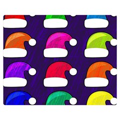 Santa Hats Santa Claus Holidays Double Sided Flano Blanket (medium)  by Nexatart