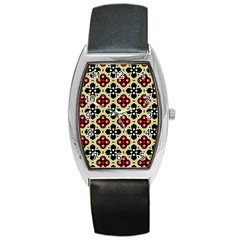 Seamless Tileable Pattern Design Barrel Style Metal Watch by Nexatart