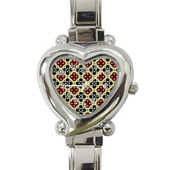 Seamless Tileable Pattern Design Heart Italian Charm Watch by Nexatart