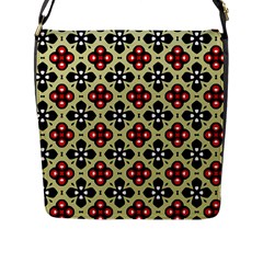 Seamless Tileable Pattern Design Flap Messenger Bag (l)  by Nexatart