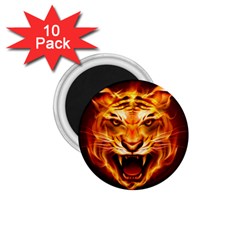 Tiger 1 75  Magnets (10 Pack)  by Nexatart