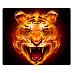 Tiger Double Sided Flano Blanket (small)  by Nexatart