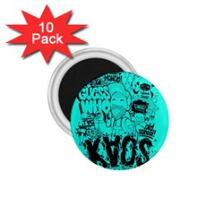 Typography Illustration Chaos 1 75  Magnets (10 Pack)  by Nexatart