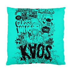 Typography Illustration Chaos Standard Cushion Case (one Side) by Nexatart