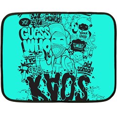 Typography Illustration Chaos Double Sided Fleece Blanket (mini)  by Nexatart