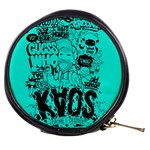 Typography Illustration Chaos Mini Makeup Bags Front