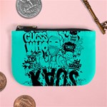 Typography Illustration Chaos Mini Coin Purses Front