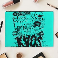 Typography Illustration Chaos Cosmetic Bag (xl) by Nexatart