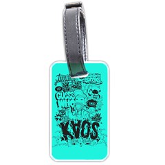 Typography Illustration Chaos Luggage Tags (one Side)  by Nexatart