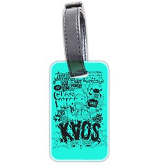 Typography Illustration Chaos Luggage Tags (two Sides) by Nexatart