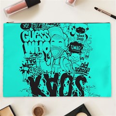 Typography Illustration Chaos Cosmetic Bag (xxl)  by Nexatart