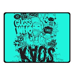 Typography Illustration Chaos Double Sided Fleece Blanket (small)  by Nexatart