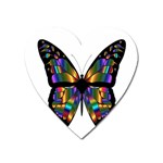 Abstract Animal Art Butterfly Heart Magnet Front